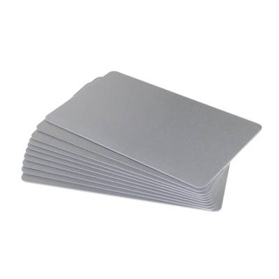 تصویر  کارت پی وی سی ساده نقره ای