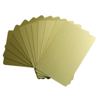 تصویر  کارت پی وی سی ساده طلایی