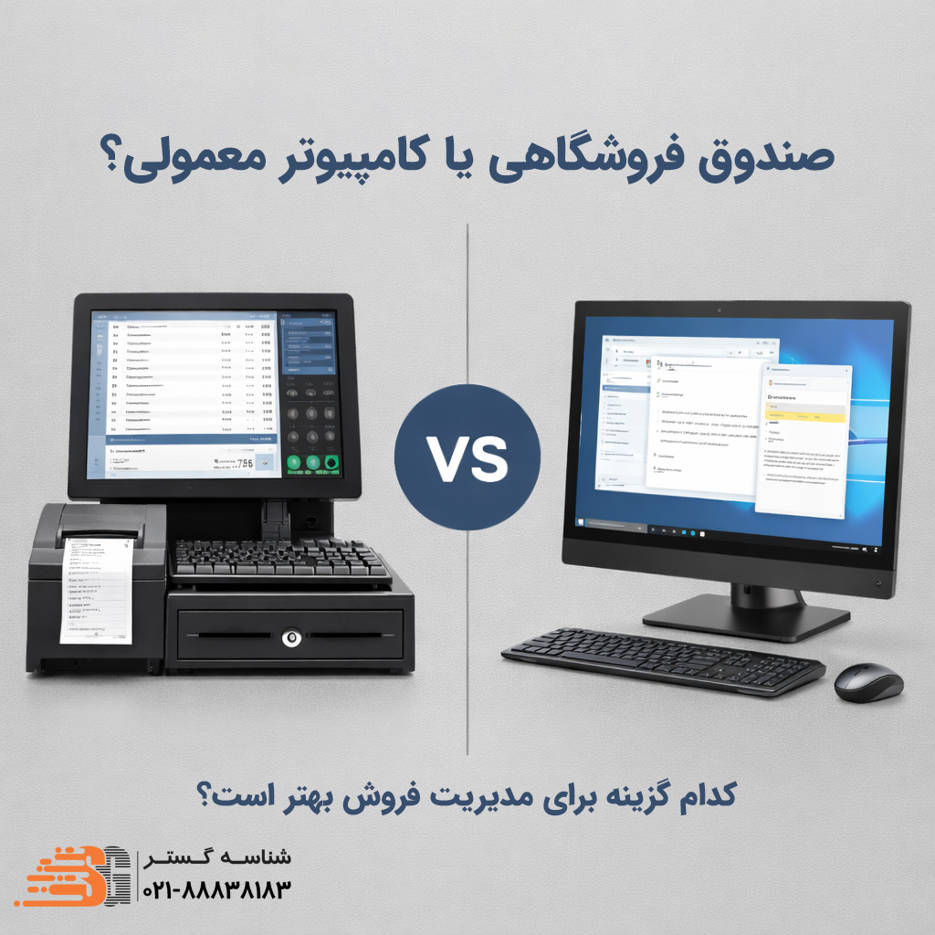 صندوق فروشگاهی یا کامپیوتر معمولی؟ کدام گزینه برای مدیریت فروش بهتر است؟